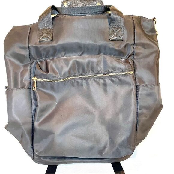 Backpack Black Faux Leather Bottom A New Day